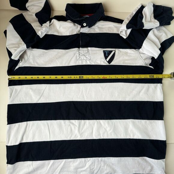 The Regal Ruby Navy Blue & White Striped Men Size XLT - Picture 4 of 13